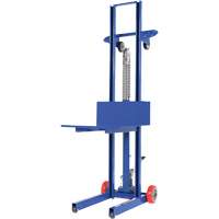Hydraulic Platform Lift Stacker, Foot Pump Operated, 400 lbs. Capacity, 51-1/8" Max Lift Planification Entrepots Molloy