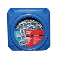 Chaînes galvanis&eacute;es par immersion &agrave; chaud, Acier au carbone, 3/8" x 45' (13,7 m) l, Calibre 30, Charge d'utilisation 2650 lb (1,325 tonne) Planification Entrepots Molloy