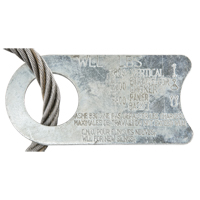 &eacute;lingue de levage &agrave; c&acirc;ble m&eacute;tallique - deux boucles Planification Entrepots Molloy