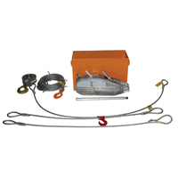 Tirfor&reg; Wire Rope Hoist TU32 Rescue Kit, 5/8" Wire Diameter, 8000  lbs. (4 tons) Capacity Planification Entrepots Molloy