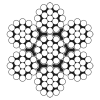 C&acirc;ble m&eacute;tallique, 100' (30,5 m) x 3/32", 1000 lb (0,5 tonne), Galvanis&eacute; Planification Entrepots Molloy