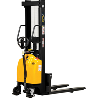 Fork Lift Stacker, Electric Operated, 2000 lbs. Capacity, 118" Max Lift Planification Entrepots Molloy