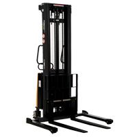 Fork Lift Stacker, Electric Operated, 2000 lbs. Capacity, 137" Max Lift Planification Entrepots Molloy