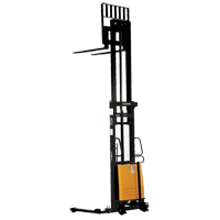Fork Lift Stacker, Electric Operated, 2000 lbs. Capacity, 137" Max Lift Planification Entrepots Molloy