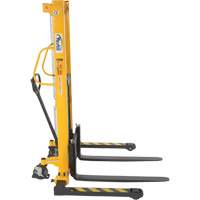 Manual Hydraulic Stacker, Hand Pump Operated, 2000 lbs. Capacity, 63" Max Lift Planification Entrepots Molloy
