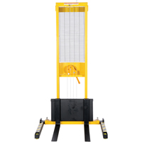 Manual Stacker, Hand Winch Operated, 770 lbs. Capacity, 60" Max Lift Planification Entrepots Molloy