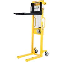 Manual Stacker, Hand Winch Operated, 770 lbs. Capacity, 60" Max Lift Planification Entrepots Molloy