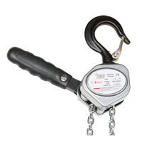 Mini palan &agrave; levier, Lev&eacute;e 5', Cabacit&eacute; 500 lb (0,25 tonne), Chaîne en Zingu&eacute; Planification Entrepots Molloy