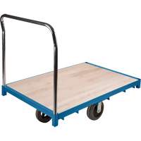 Chariot &agrave; plateforme robuste, 48" lo x 24" la x Capacit&eacute; 2000 lb, Roues en Caoutchouc Planification Entrepots Molloy