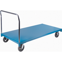 Chariot &agrave; plateforme robuste, 72" lo x 36" la x Capacit&eacute; 2000 lb, Roues en Caoutchouc Planification Entrepots Molloy