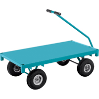 Chariots à plateforme - Chariots wagon ergonomiques à plateforme, 24" la x 48" la x Capacité 1000 lb MD187 | Planification Entrepots Molloy