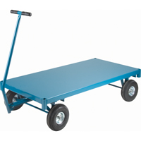 Chariots à plateforme - Chariots wagon ergonomiques à plateforme, 30" la x 60" la x Capacité 1000 lb MD189 | Planification Entrepots Molloy