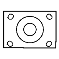 Total Locking Caster, Swivel with Brake, 6" (152.4 mm), Rubber, 450 lbs. (204 kg.) Planification Entrepots Molloy