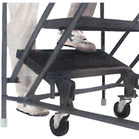 Slope Rolling Ladder, 9 Steps, Anti-Skid, 50° Incline, 90" High Planification Entrepots Molloy