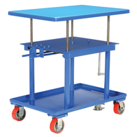 Hydraulic Lift Table, 24" L x 36" W, Steel, 2000 lbs. Capacity Planification Entrepots Molloy