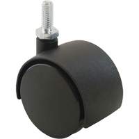 Twin Wheel Caster (300/400 Series), Swivel, 2" (51 mm) Dia., 75 lbs. (34 kg.) Capacity Planification Entrepots Molloy