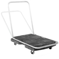 Chariot &agrave; plateforme utilitaire, 30-1/2" lo x 20-1/2" la, 250 lb cap, Roues Caoutchouc Planification Entrepots Molloy