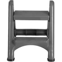 Escabeau repliable, 2 marches, 19-1/2" x 20-1/2" x Hauteur 22-3/4" Planification Entrepots Molloy