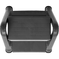 Escabeau repliable, 2 marches, 19-1/2" x 20-1/2" x Hauteur 22-3/4" Planification Entrepots Molloy