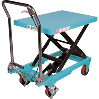 Heavy-Duty Hydraulic Scissor Lift Table, 32" L x 19-3/4" W, Steel, 660 lbs. Capacity Planification Entrepots Molloy
