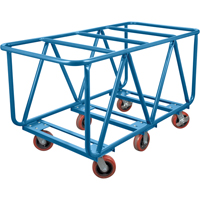 Chariot à plateforme pour matériaux de construction, 60" x 30" x 33", Capacité 2500 lb ML141 | Planification Entrepots Molloy