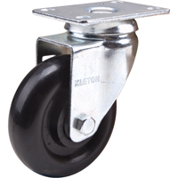 Caster, Swivel, 4" (101.6 mm), Polyolefin, 250 lbs. (113 kg.) Planification Entrepots Molloy