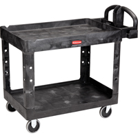 Heavy Duty Utility Cart - 4546-00, 2 Tiers, 26" x 33-1/4" x 55", 750 lbs. Capacity Planification Entrepots Molloy
