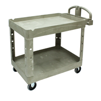 Heavy Duty Utility Cart - 4520-88, 2 Tiers, 25-1/4" x 39" x 44", 500 lbs. Capacity Planification Entrepots Molloy