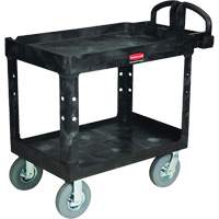 Heavy-Duty Utility Cart, 2 Tiers, 25-1/4" x 37-1/8 x 36-3/8", 500 lbs. Capacity Planification Entrepots Molloy