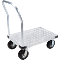 Aluminum Platform Truck, 24" W x 36" L, 1100 lbs. Cap., Flat Free Wheels Planification Entrepots Molloy