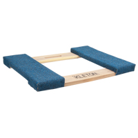 Carpeted Ends Hardwood Dolly Frame, Wood Frame, 18" W x 24" L, 900 lbs. Capacity Planification Entrepots Molloy