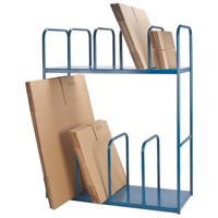 Support &agrave; deux niveaux pour boîtes de carton Planification Entrepots Molloy