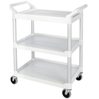Service Utility Cart, 3 Tiers, 33" x 37" x 18", 200 lbs. Capacity Planification Entrepots Molloy