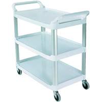 Open-Sided Shelf Cart, 3 Tiers, 40" x 37" x 20", 300 lbs. Capacity Planification Entrepots Molloy