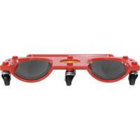 Socle roulant pour les genoux, Plastique, Rouge, Capacit&eacute; 350 lb Planification Entrepots Molloy