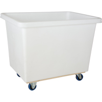 Tapered Wall Box Truck, White Polyethylene, 43" L x 30" W x 34" H, 16 cu. ft. Volume, 600 lbs. Capacity Planification Entrepots Molloy