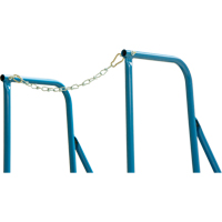 Escabeau roulant avec rails pour acc&egrave;s &agrave; une remorque, 4 marches, Largeur de la marche 22", Hauteur de la plateforme 37", Acier Planification Entrepots Molloy