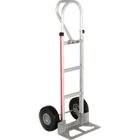Straight Back Hand Truck, P-Handle Handle, Aluminum, 52" Height, 500 lbs. Capacity Planification Entrepots Molloy