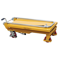 Table &eacute;l&eacute;vatrice &agrave; ciseaux hydraulique, 17,75" lo x 27,5" la/27-1/2" lo x 17-3/4" la, Acier, Capacit&eacute; 330 lb Planification Entrepots Molloy
