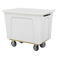 Box Truck, White Polyethylene, 35" L x 24" W x 30" H, 10 cu. Ft. Volume, 450 lbs. Capacity Planification Entrepots Molloy