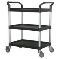 Utility Cart, 3 Tiers, 33-1/2" x 39-3/8" x 19", 300 lbs Capacity Planification Entrepots Molloy