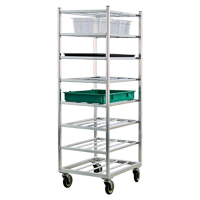 Shelf Cart, 8 Tiers, 20-7/8" W x 67" H x 27" D, 600 lbs. Capacity Planification Entrepots Molloy