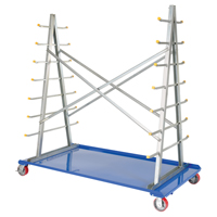 A-Frame Bar & Pipe Cart, Steel, 36-3/4" W x 73-3/4" D x 72-1/2" H, 2000 lbs. Capacity Planification Entrepots Molloy