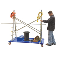 A-Frame Bar & Pipe Cart, Steel, 36-3/4" W x 73-3/4" D x 72-1/2" H, 2000 lbs. Capacity Planification Entrepots Molloy