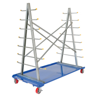 A-Frame Bar & Pipe Cart, Steel, 36-3/4" W x 73-3/4" D x 72-1/2" H, 2000 lbs. Capacity Planification Entrepots Molloy