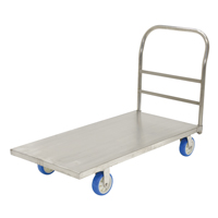 Chariot &agrave; plateforme, 48" lo x 24" la x Capacit&eacute; 2000 lb, Roues en Polyur&eacute;thane Planification Entrepots Molloy