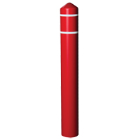 Enveloppe lisse pour butoir avec bandes r&eacute;fl&eacute;chissantes, 4" dia. x 56" l, Rouge Planification Entrepots Molloy