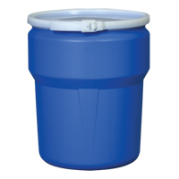 Nestable Polyethylene Drum, 10 US gal (8.33 imp. gal.), Open Top, Blue MO770 | Planification Entrepots Molloy