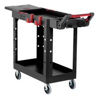 Chariot utilitaire robuste et polyvalent, 2 tiers, 25-1/5" x 36" x 51-1/2", Capacit&eacute; 500 lb Planification Entrepots Molloy