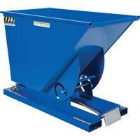 Conteneur autobasculeur, Acier, 3/4 vg³, Bleu Planification Entrepots Molloy